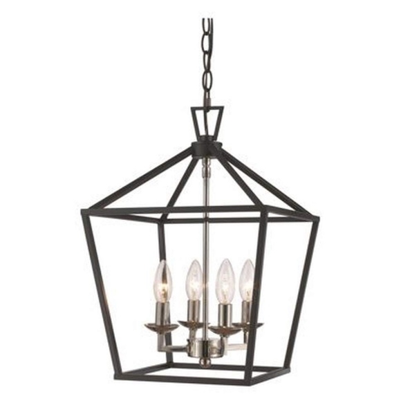 Trans Globe 10264 PC/BK Lacey - Four Light Pendant - Picture 1 of 1